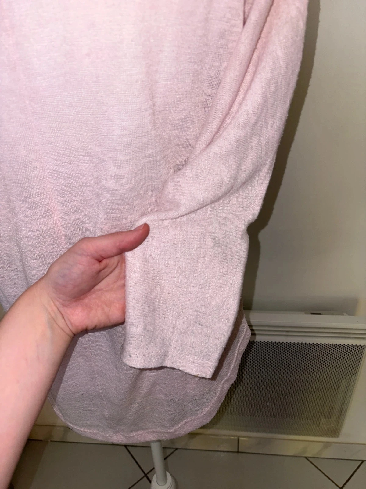 Vero Moda pale pink slim 3/4 sleeve sweater size M / 38 – photo 4